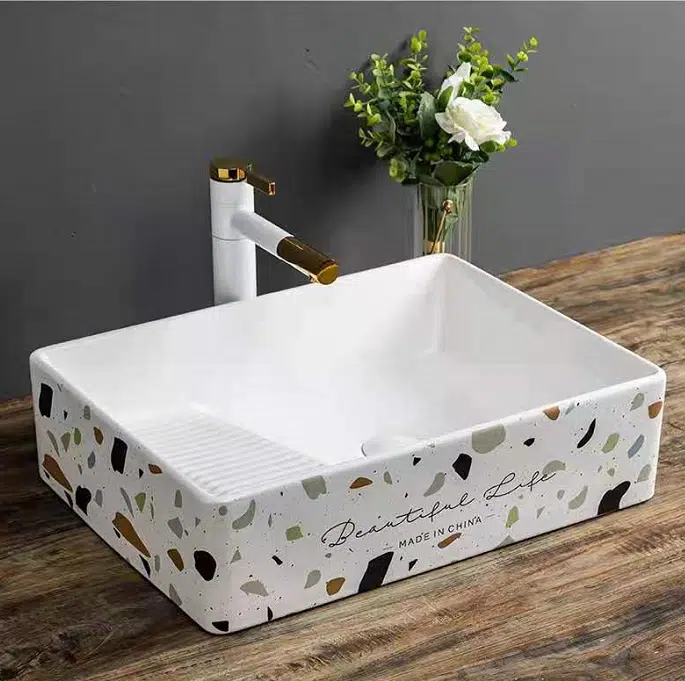 Chậu lavabo dương bàn cao cấp LV1012