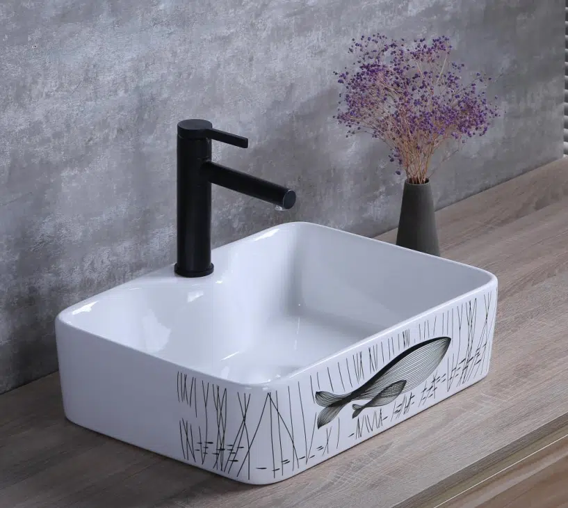 Chậu lavabo dương bàn cao cấp LV8082