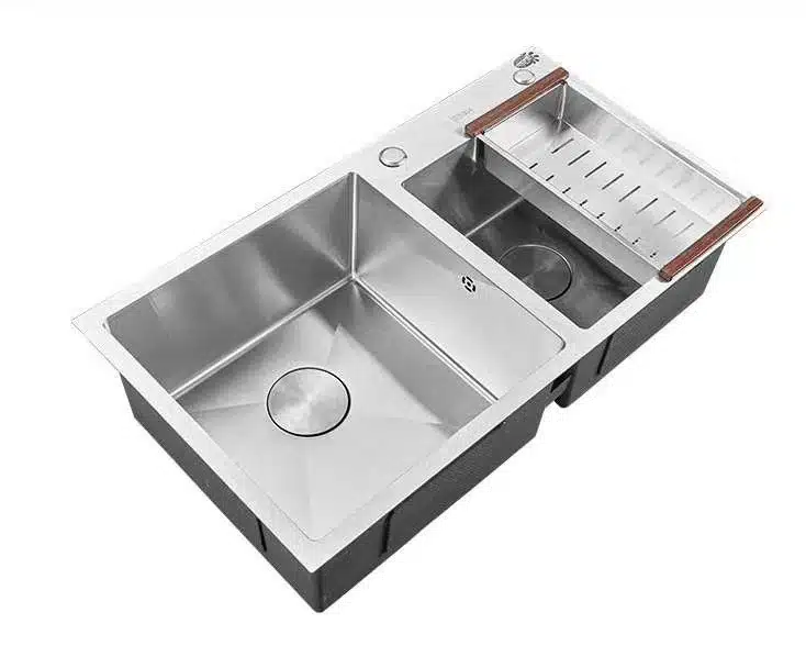 Chậu Rửa Bát Inox 2 Hố Cao Cấp CRB-8204
