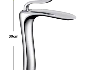 Vòi Lavabo Nóng Lạnh Teady V-008B-LUX Cao 30cm