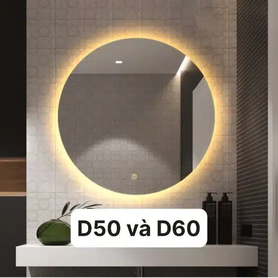 Gương led vàng D60