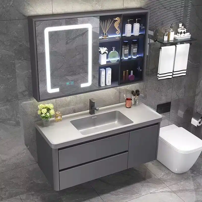 Tủ gương lavabo kt 50x80