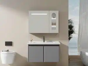 Tủ gương Inox 304 + PVC ,Mã KY.801